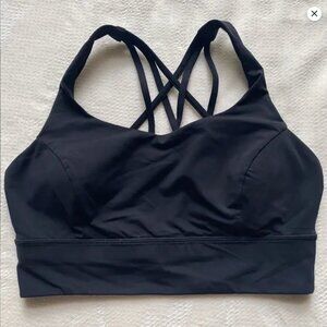 Lululemon Free To Be Serene Bra Long Line, Size 12 Black